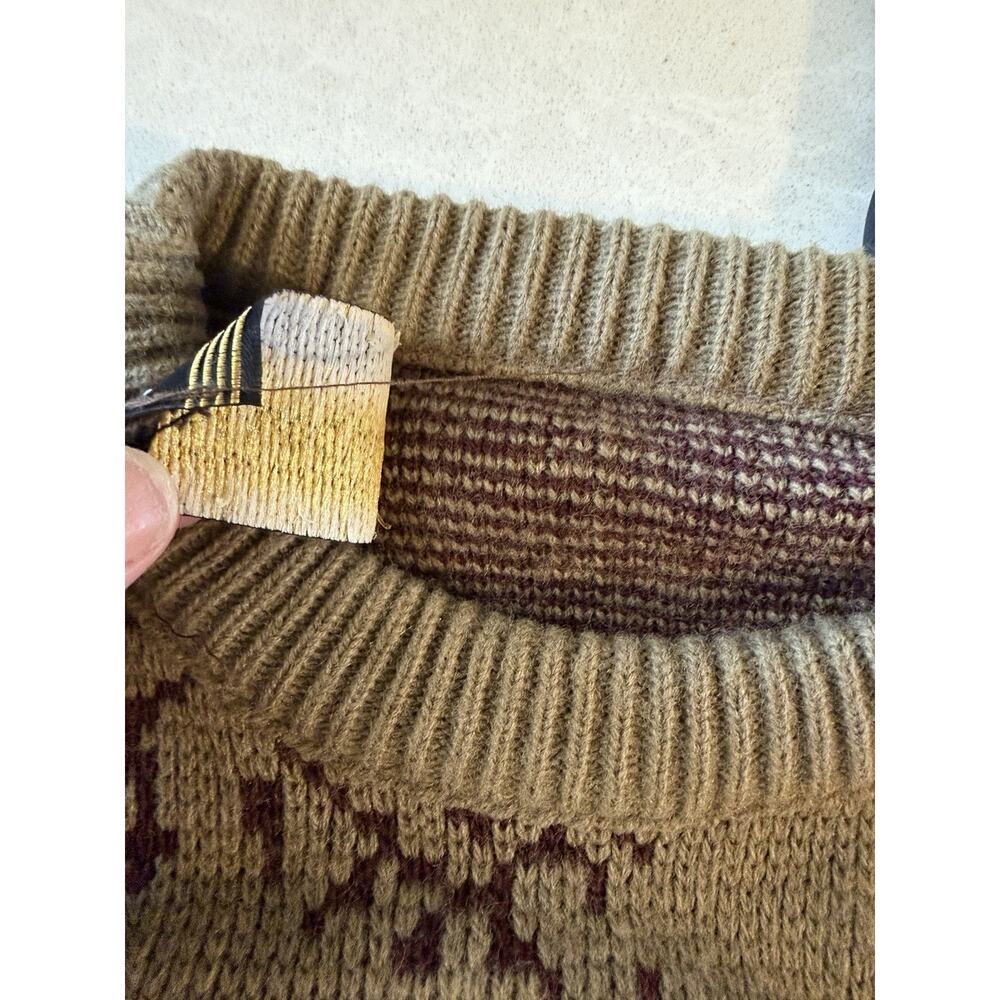 London Fog vintage 80-90s sweater Fall leaves Crew Neck sz M? See measurements - Picture 4 of 7